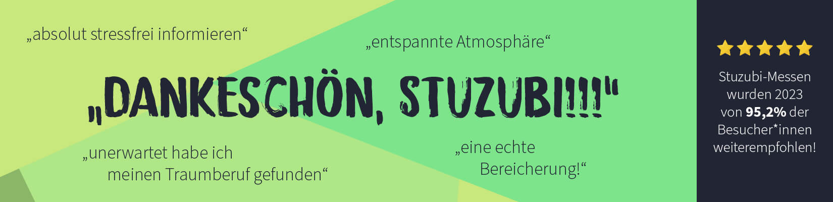 Stuzubi Hamburg 8 Beste Berufsorientierungsmessen in Deutschland: Besucher*innen-Zitate 2023 vor Ort Messen -